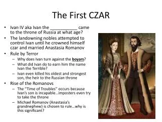 The First CZAR