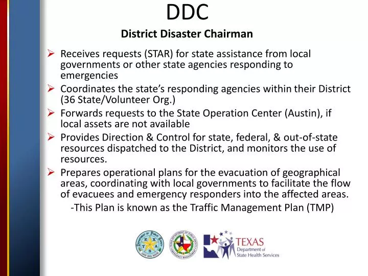 ddc district disaster chairman