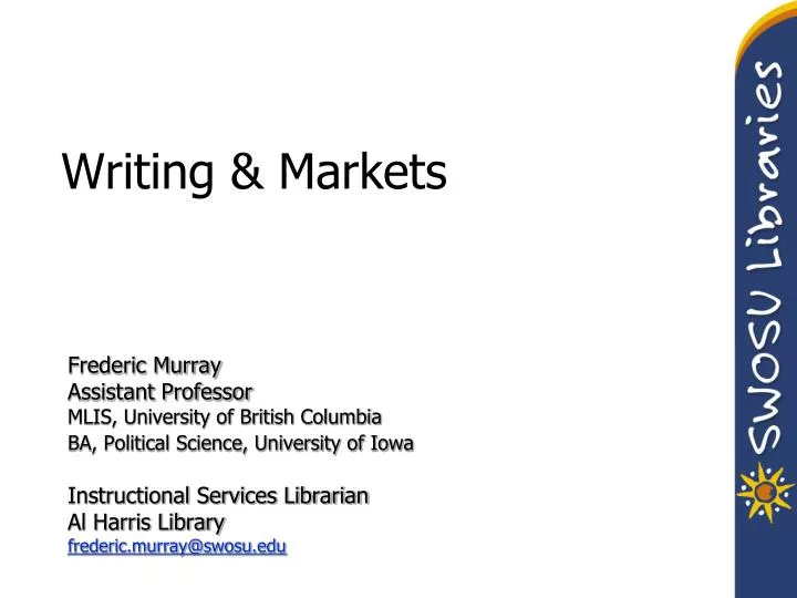 writing markets