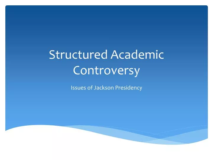 structured academic controversy