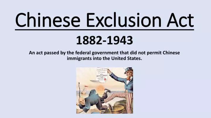 chinese exclusion act