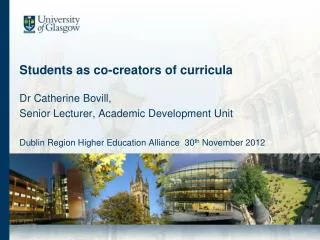 Students as co-creators of curricula