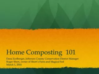 Home Composting	101