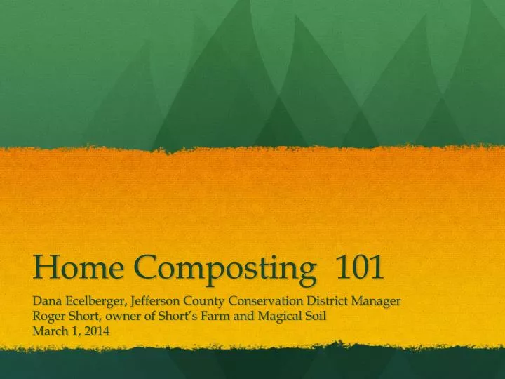 home composting 101