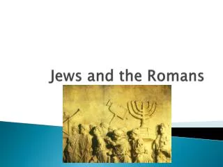 jews and the romans