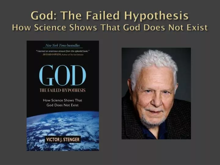god the failed hypothesis how science shows that god does not exist
