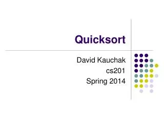 Quicksort