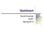 Quicksort - slide 1