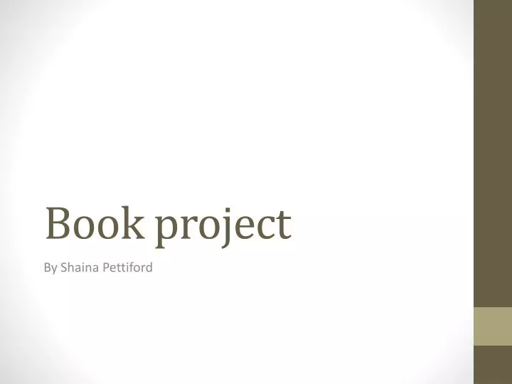 book project