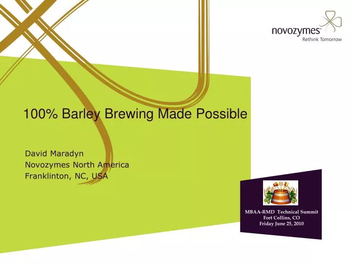 100 barley brewing made possible