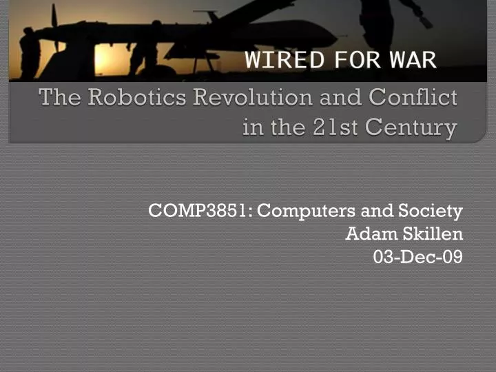 wired for war the robotics revolution and conflict in the 21st century
