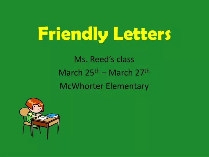 friendly letters