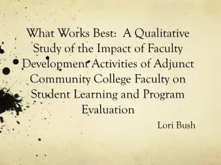 lori bush