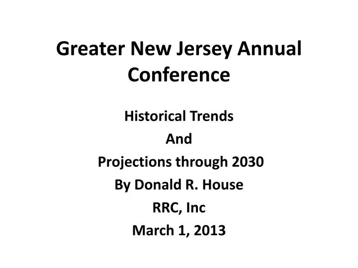 greater new jersey annual conference