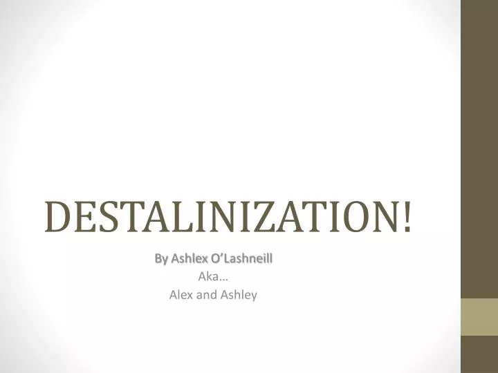 destalinization