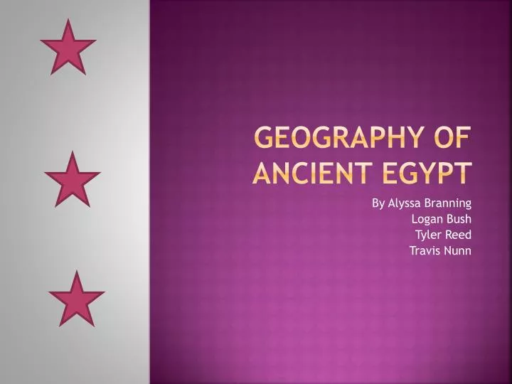 geography of ancient egypt