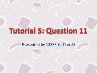 Tutorial 5: Question 11