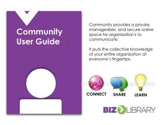 Community User Guide