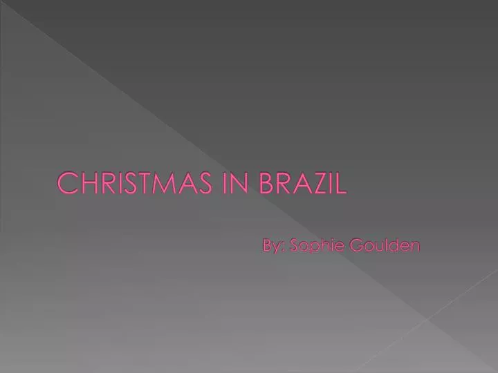 christmas in brazil by sophie goulden
