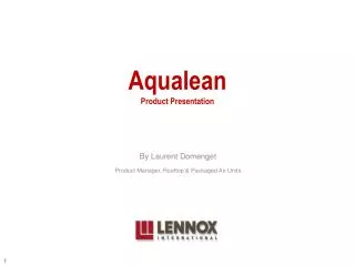 Aqualean Product Presentation