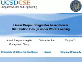 Linear Dropout Regulator based Power Distribution Design under Worst Loading