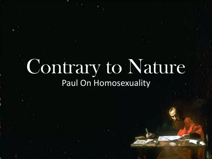 contrary to nature