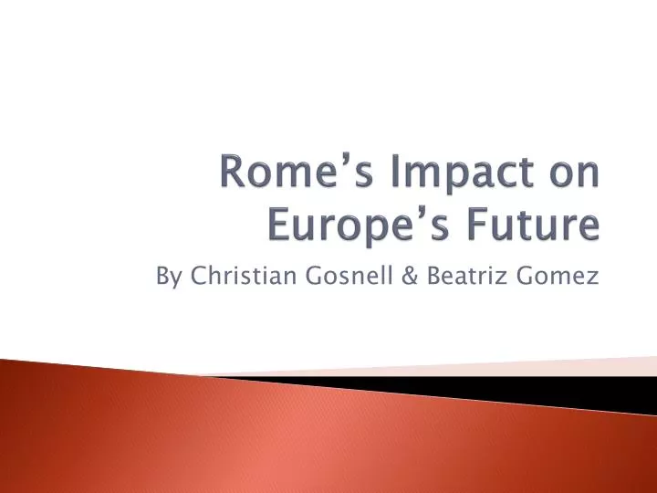 rome s impact on europe s future