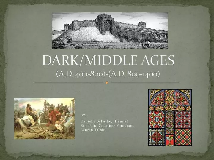 dark middle ages a d 400 800 a d 800 1400