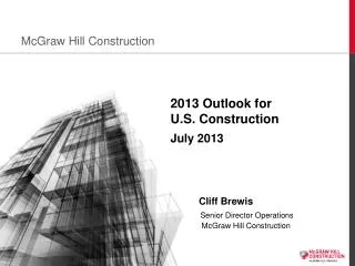 2013 Outlook for U.S. Construction