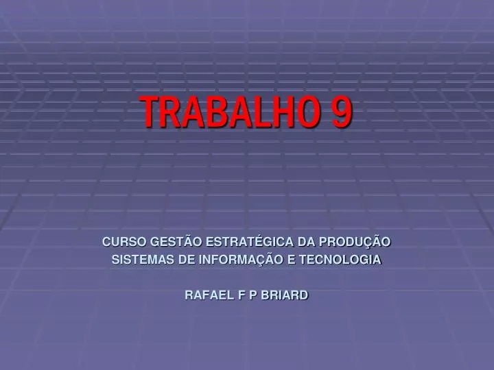 curso gest o estrat gica da produ o sistemas de informa o e tecnologia rafael f p briard