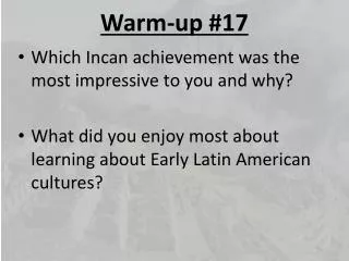 Warm-up #17