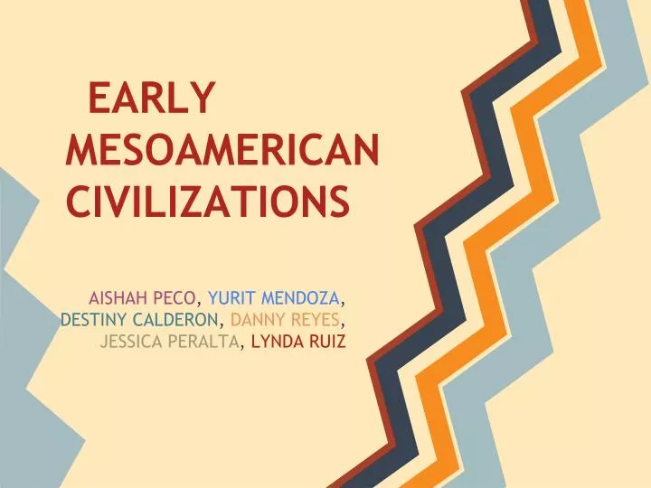 early mesoamerican civilizations