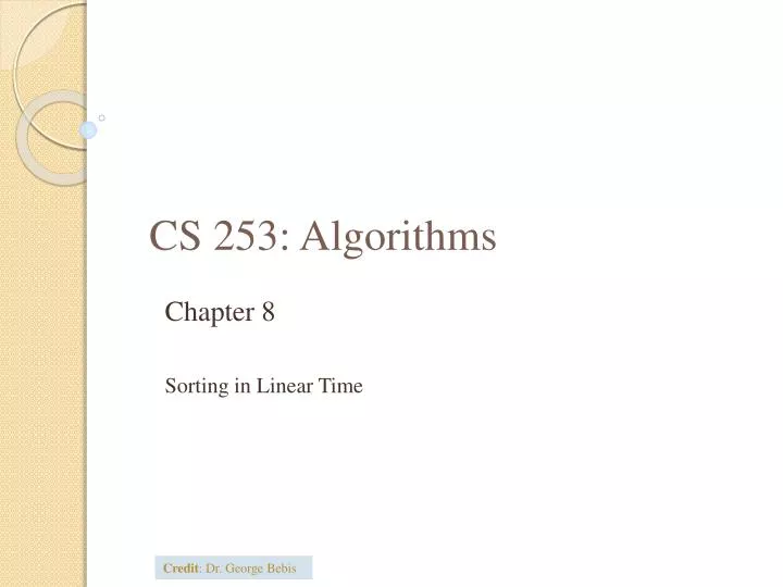 cs 253 algorithms