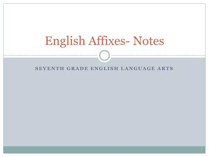 english affixes notes