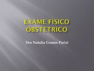 exame f sico obst trico