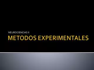 neurociencias ii