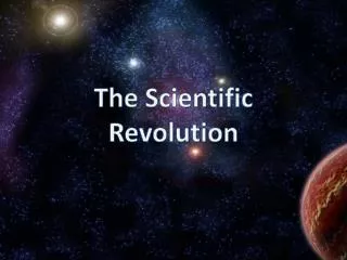 the scientific revolution