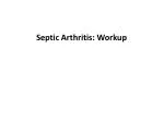 Septic Arthritis: Workup - slide 1