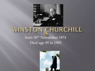 Winston C hurchill