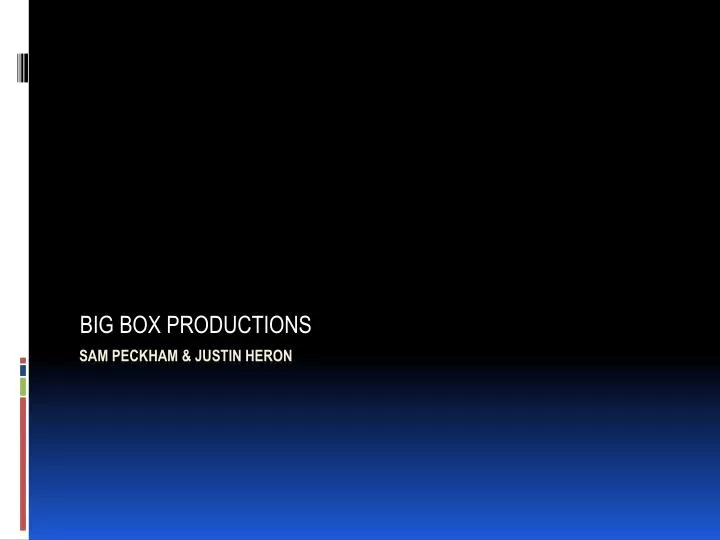 big box productions