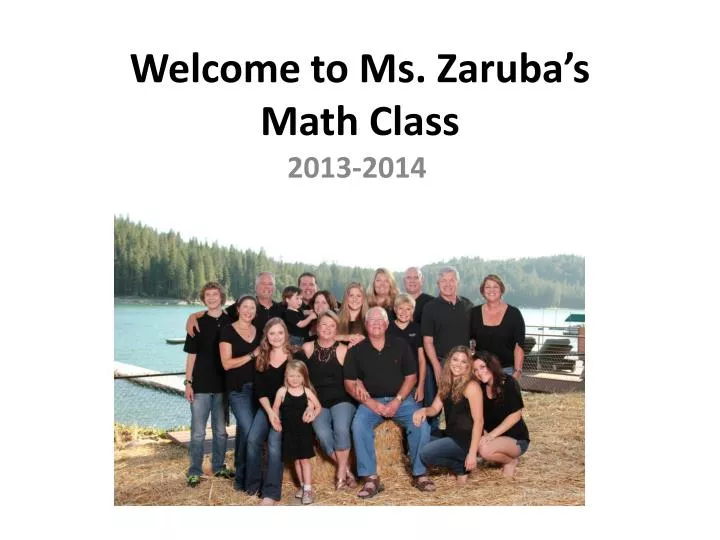 welcome to ms zaruba s math class