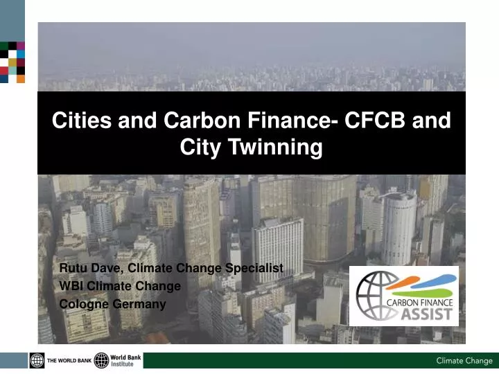 cities and carbon finance cfcb and city twinning