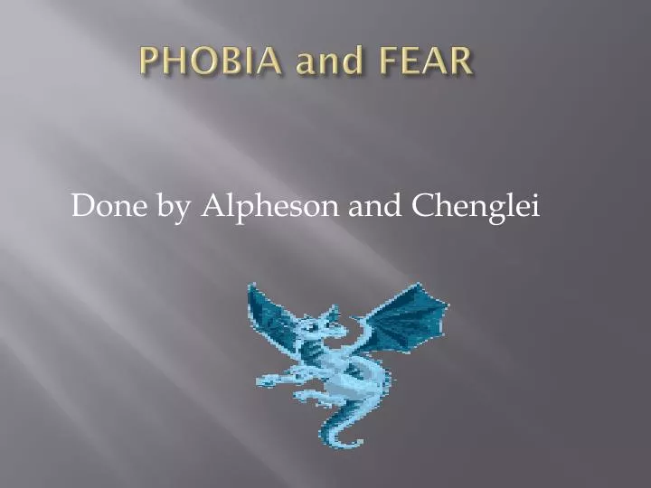 phobia and fear