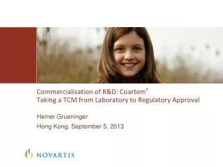 commercialisation of r d coartem taking a tcm from laboratory to regulatory approval