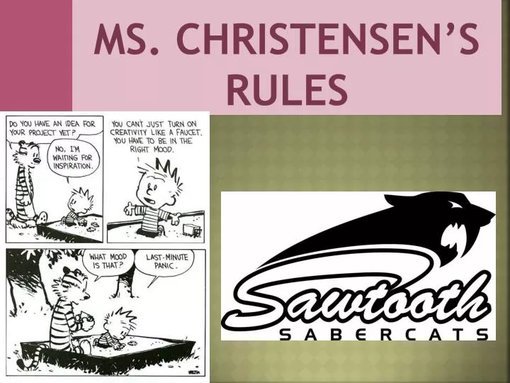 ms christensen s rules