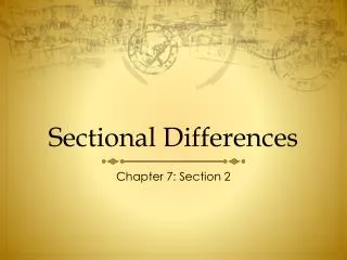 Sectional Differences