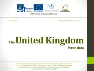 The United Kingdom basic data
