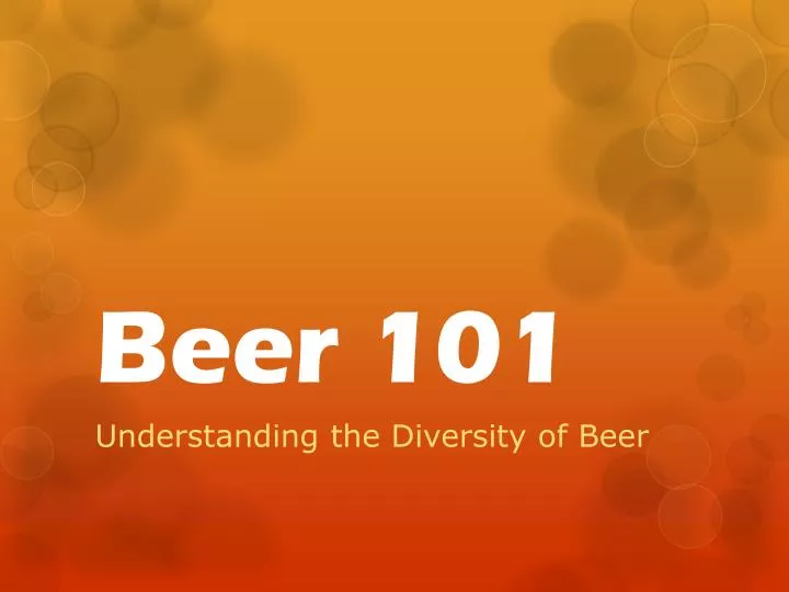 beer 101