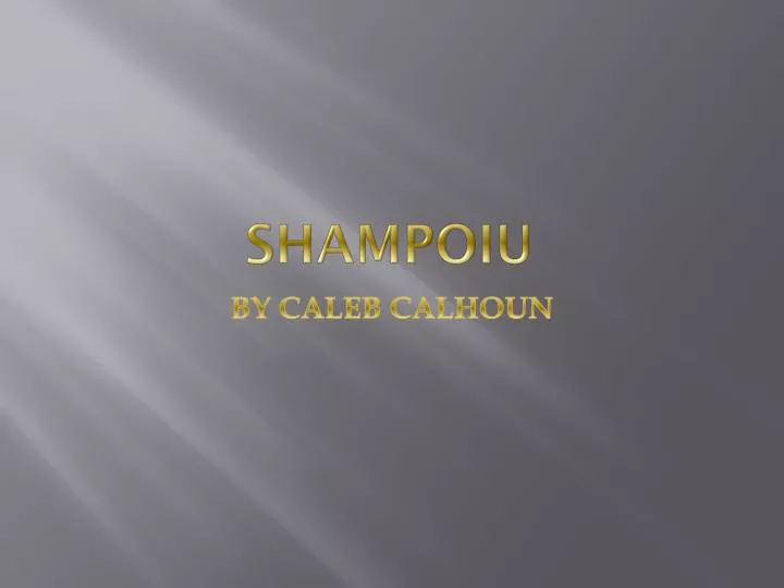 shampoiu