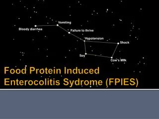 Food Protein Induced Enterocolitis Sydrome (FPIES)